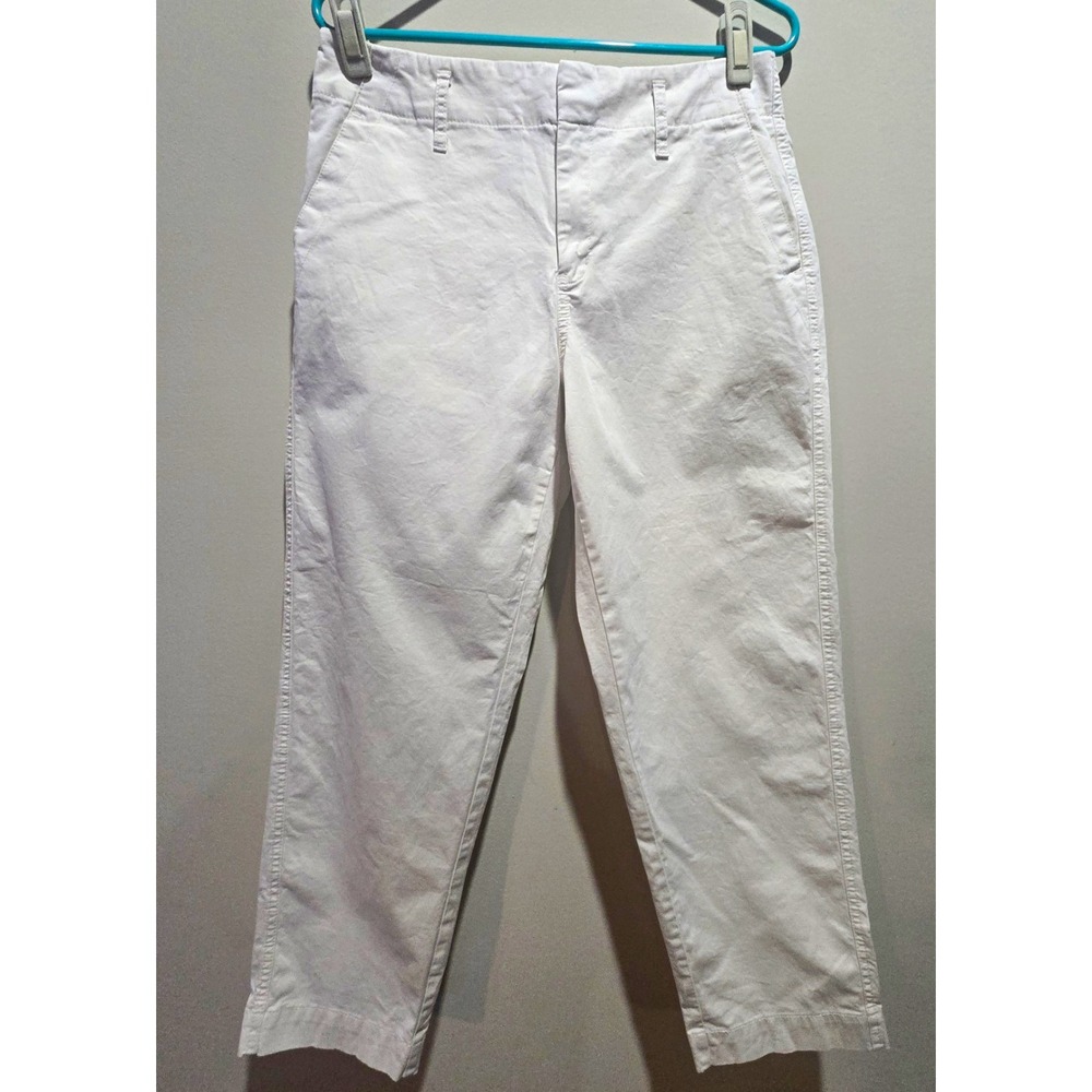 A New Day Beige Capri Pants Womens 8 Cotton/Spandex Stretch Pockets Lightweight